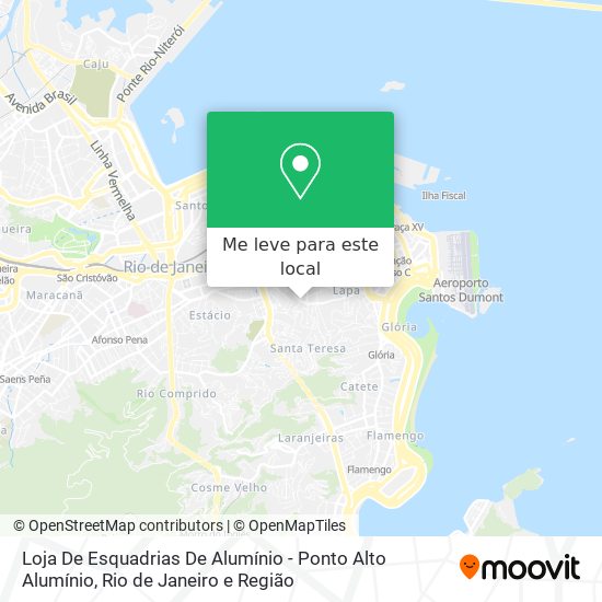 Loja De Esquadrias De Alumínio - Ponto Alto Alumínio mapa