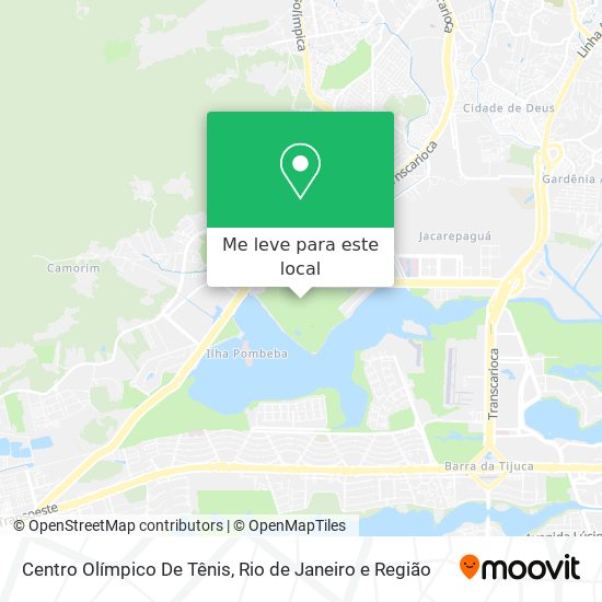 Centro Olímpico De Tênis mapa