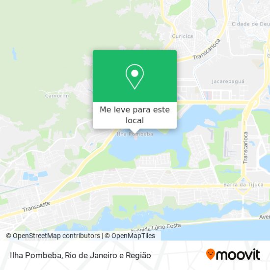 Ilha Pombeba mapa