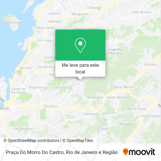 Praça Do Morro Do Castro mapa