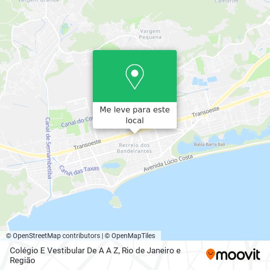 Colégio E Vestibular De A A Z mapa