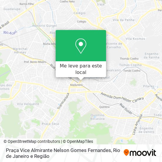 Praça Vice Almirante Nelson Gomes Fernandes mapa