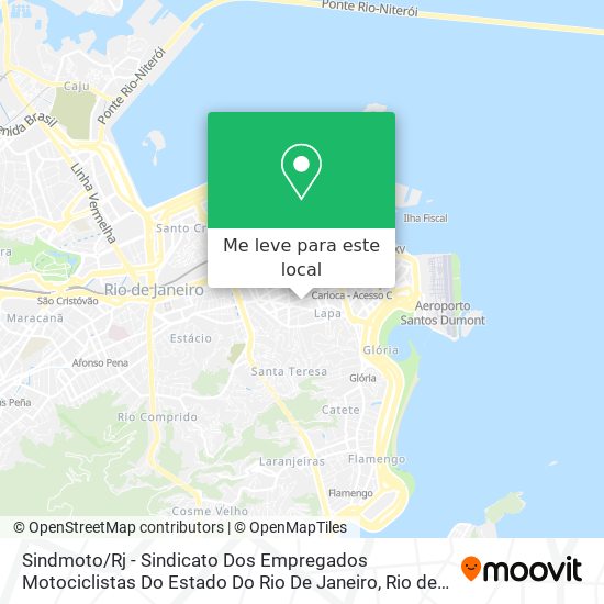 Sindmoto / Rj - Sindicato Dos Empregados Motociclistas Do Estado Do Rio De Janeiro mapa