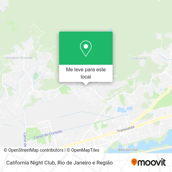 California Night Club mapa