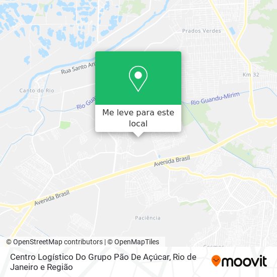 Centro Logístico Do Grupo Pão De Açúcar mapa