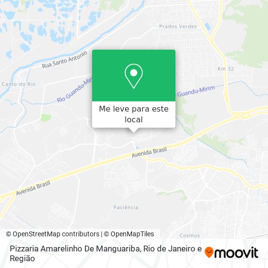 Pizzaria Amarelinho De Manguariba mapa