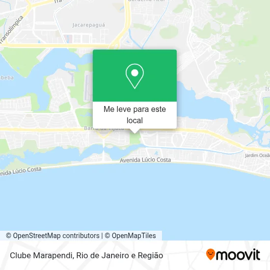 Clube Marapendi mapa