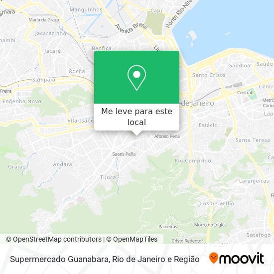 Supermercado Guanabara mapa