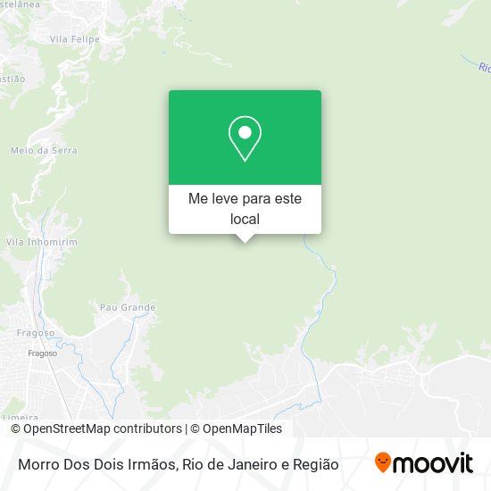 Morro Dos Dois Irmãos mapa