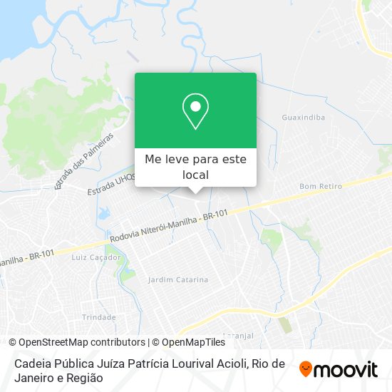 Cadeia Pública Juíza Patrícia Lourival Acioli mapa