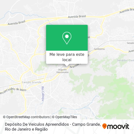 Depósito De Veículos Apreendidos - Campo Grande mapa
