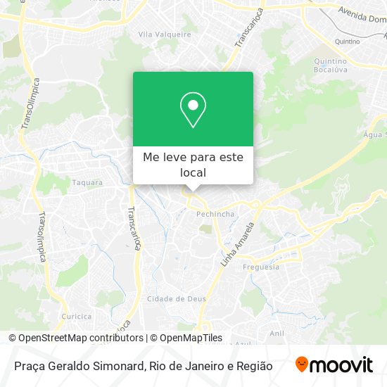 Praça Geraldo Simonard mapa