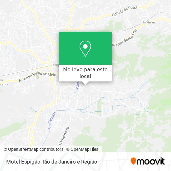 Motel Espigão mapa