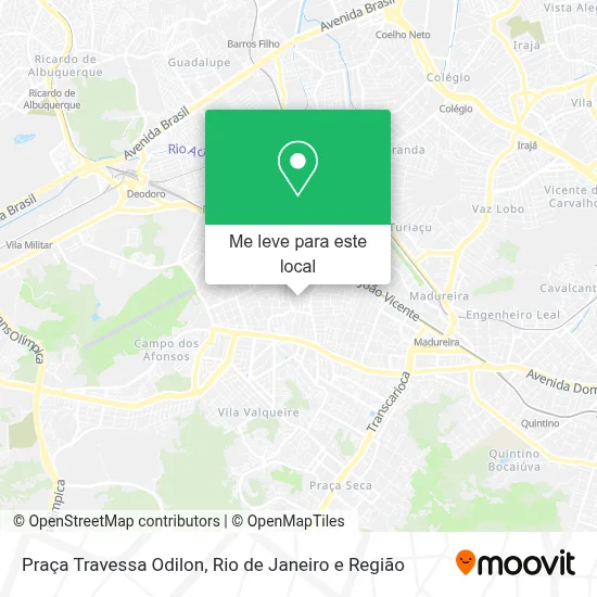 Praça Travessa Odilon mapa