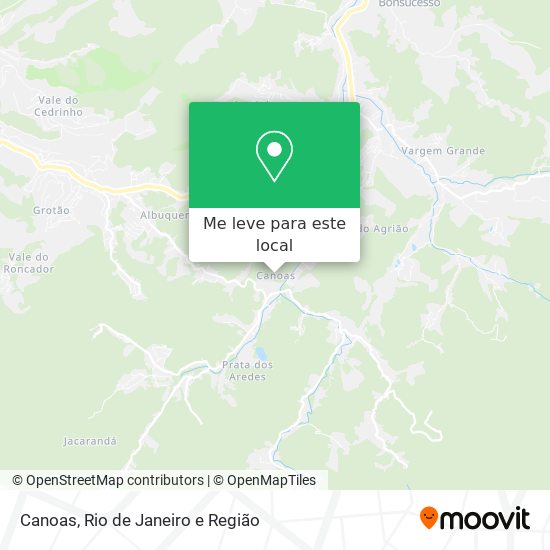 Canoas mapa