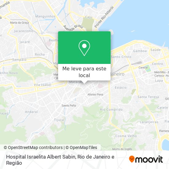 Hospital Israelita Albert Sabin mapa