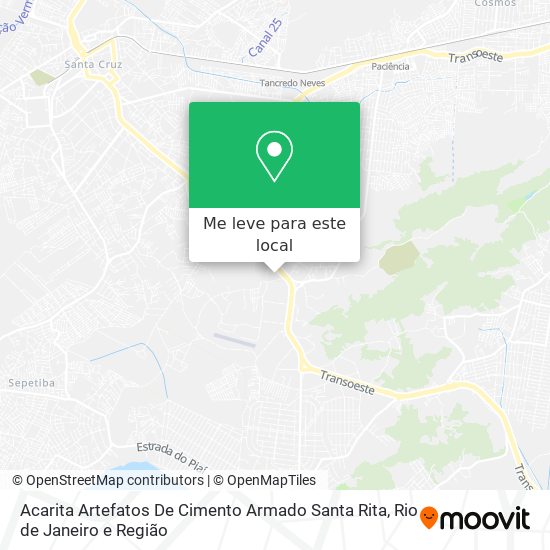 Acarita Artefatos De Cimento Armado Santa Rita mapa