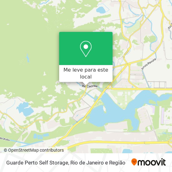 Guarde Perto Self Storage mapa