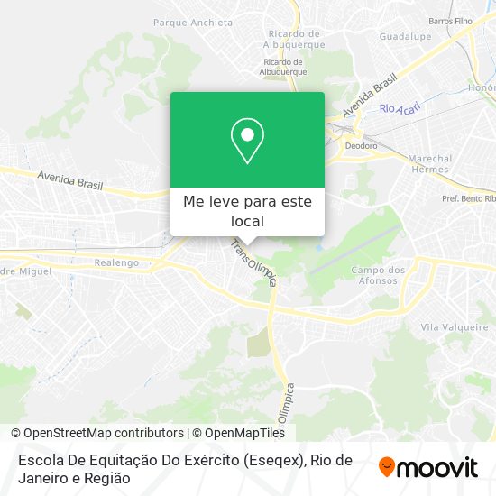 Escola De Equitação Do Exército (Eseqex) mapa