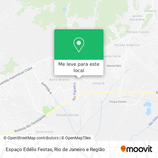 Espaço Edélis Festas mapa