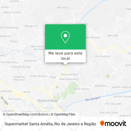 Supermarket Santa Amélia mapa
