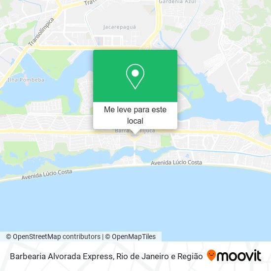 Barbearia Alvorada Express mapa