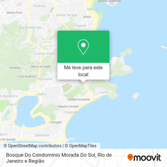 Bosque Do Condomínio Morada Do Sol mapa