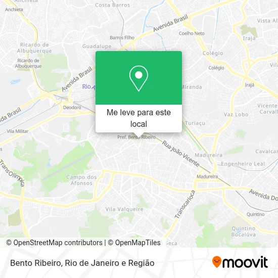 Bento Ribeiro mapa