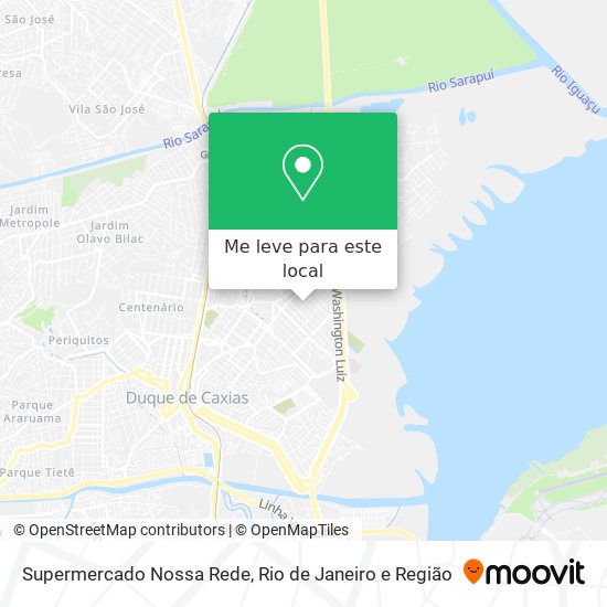 Supermercado Nossa Rede mapa