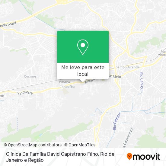 Clínica Da Família David Capistrano Filho mapa