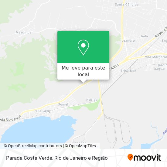 Parada Costa Verde mapa