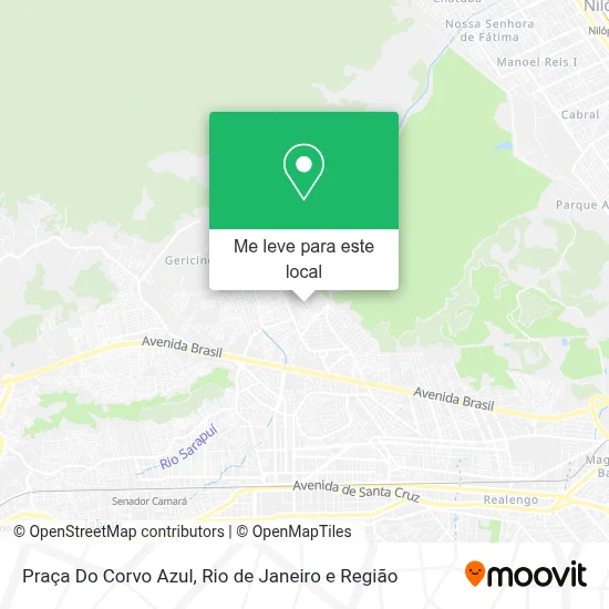 Praça Do Corvo Azul mapa