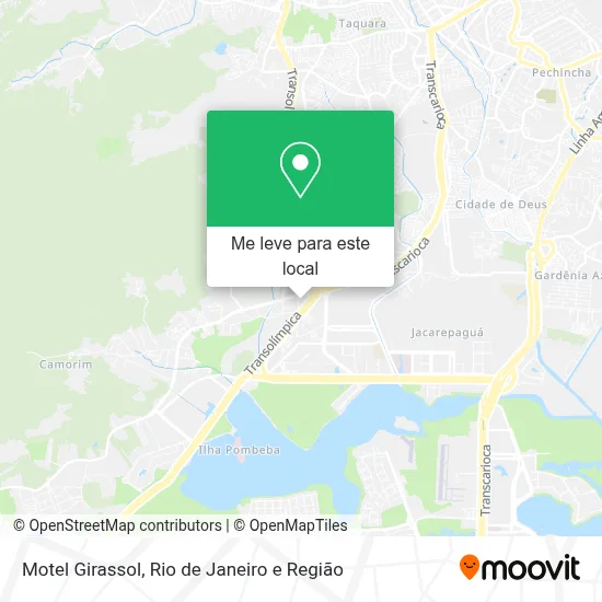 Motel Girassol mapa