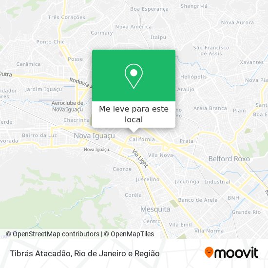 Tibrás Atacadão mapa