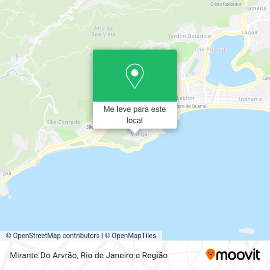 Mirante Do Arvrão mapa