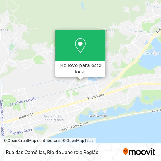Rua das Camélias mapa