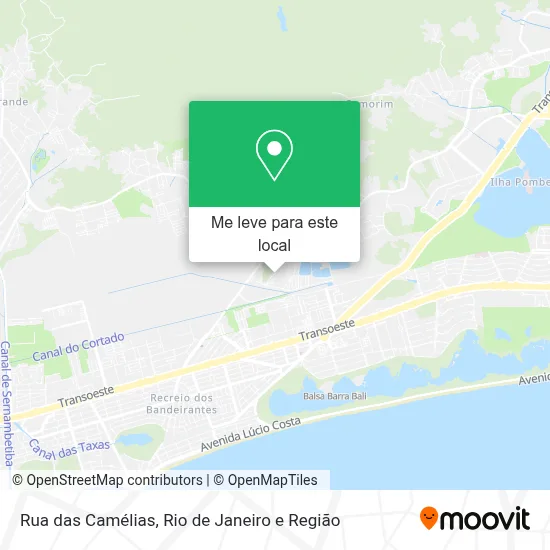 Rua das Camélias mapa