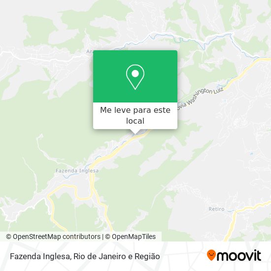 Fazenda Inglesa mapa