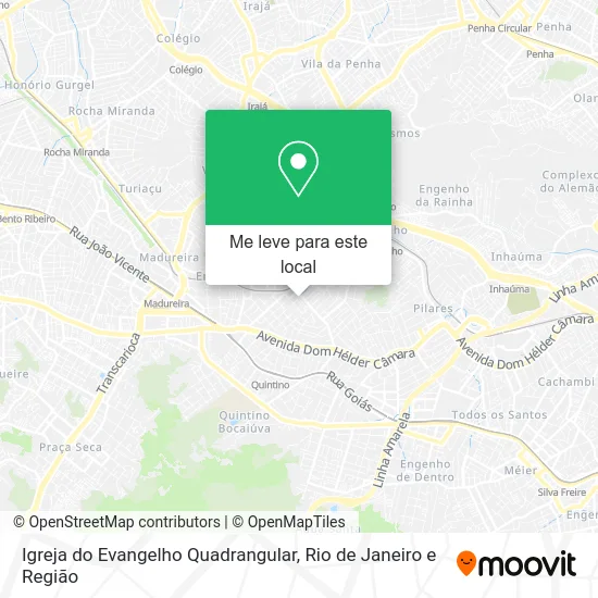 Igreja do Evangelho Quadrangular mapa