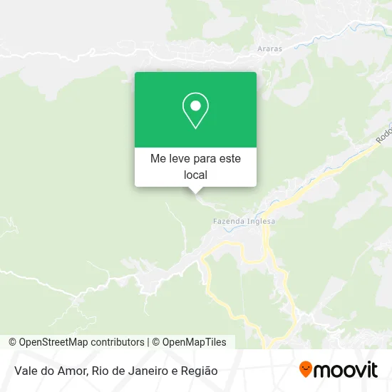 Vale do Amor mapa