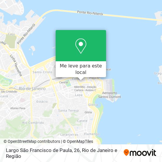 Largo São Francisco de Paula, 26 mapa