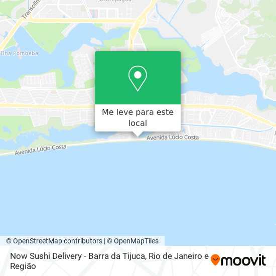 Now Sushi Delivery - Barra da Tijuca mapa