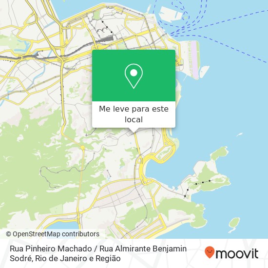 Rua Pinheiro Machado / Rua Almirante Benjamin Sodré mapa