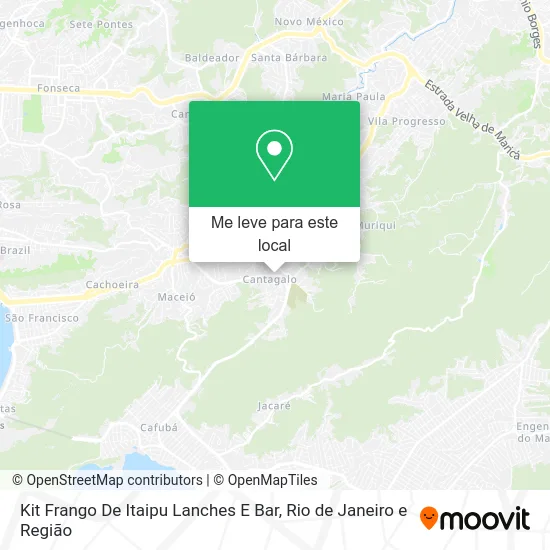 Kit Frango De Itaipu Lanches E Bar mapa