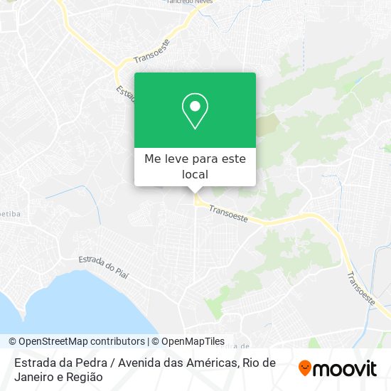 Estrada da Pedra / Avenida das Américas mapa