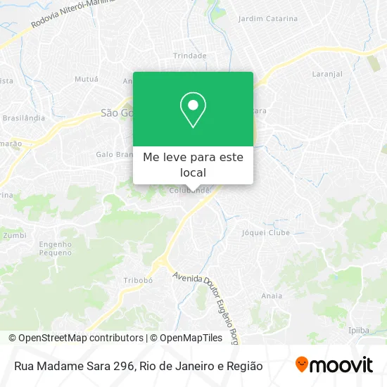 Rua Madame Sara 296 mapa