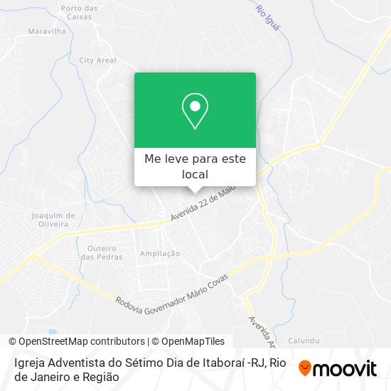 Igreja Adventista do Sétimo Dia de Itaboraí -RJ mapa