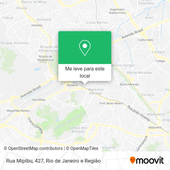 Rua Mipibu, 427 mapa