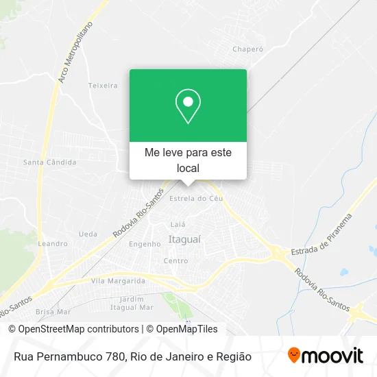 Rua Pernambuco 780 mapa