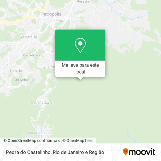 Pedra do Castelinho mapa